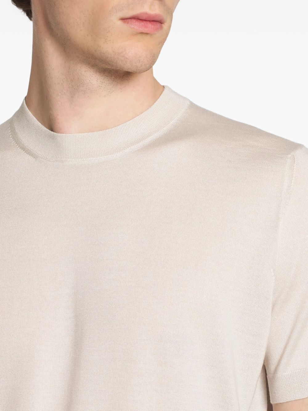 CASHMERE AND SILK T-SHIRT