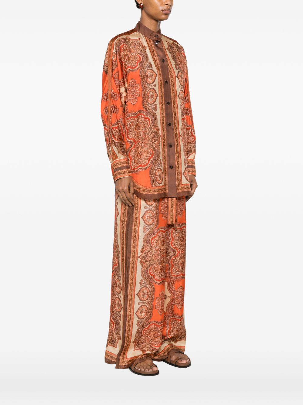 MAHON PRINTED SILK SHIRT