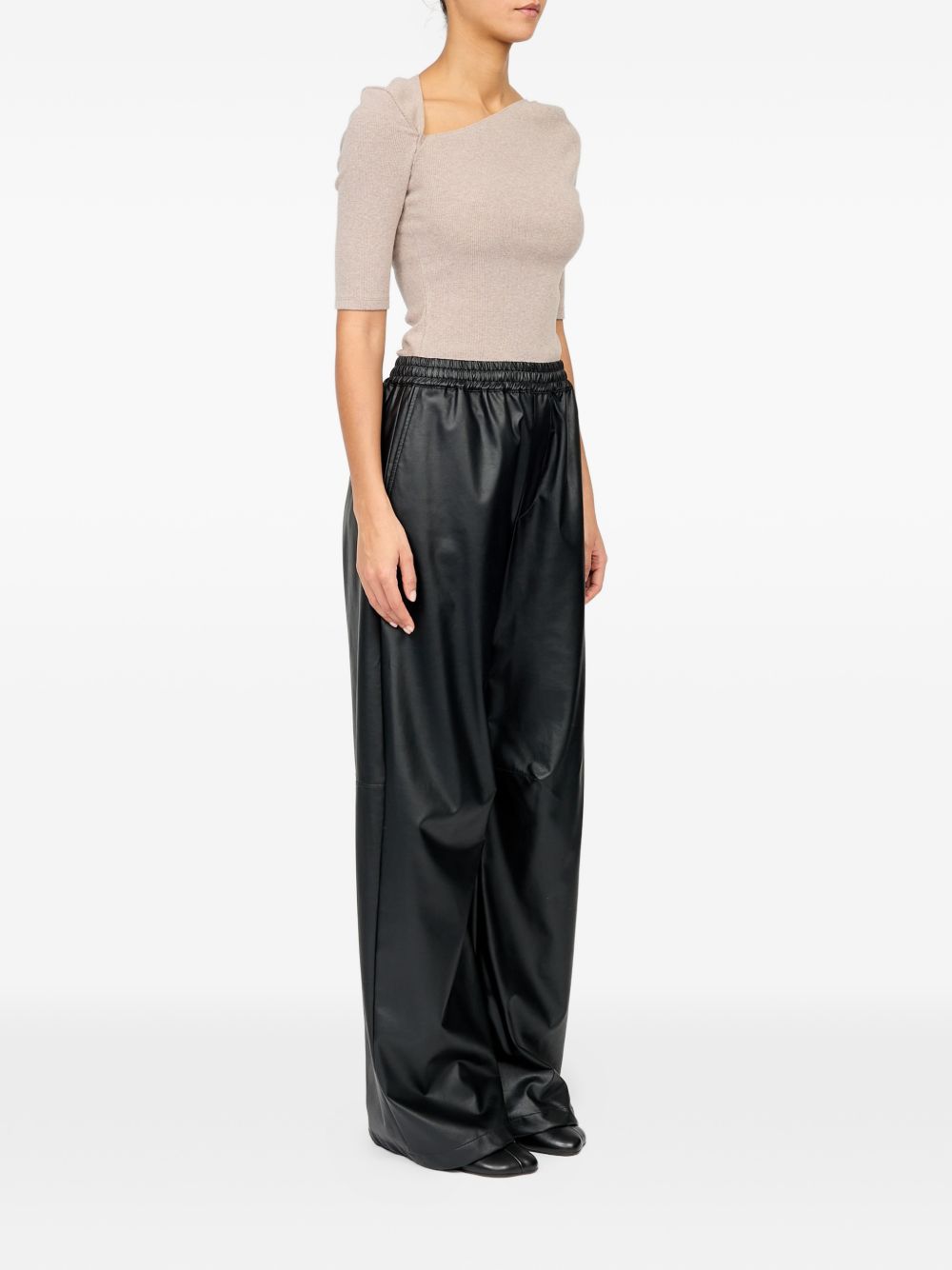 FAUX LEATHER TROUSERS