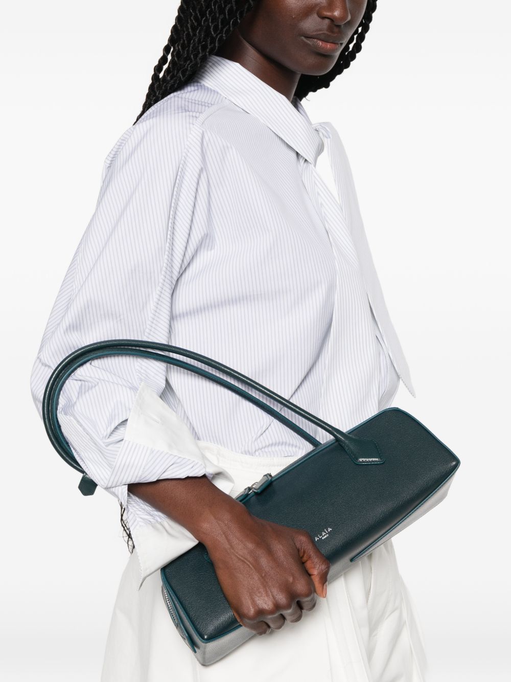LE TECKEL MEDIUM LEATHER SHOULDER BAG