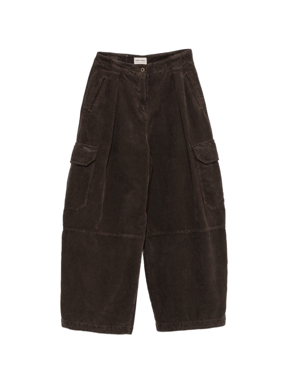 VELVET CARGO TROUSERS