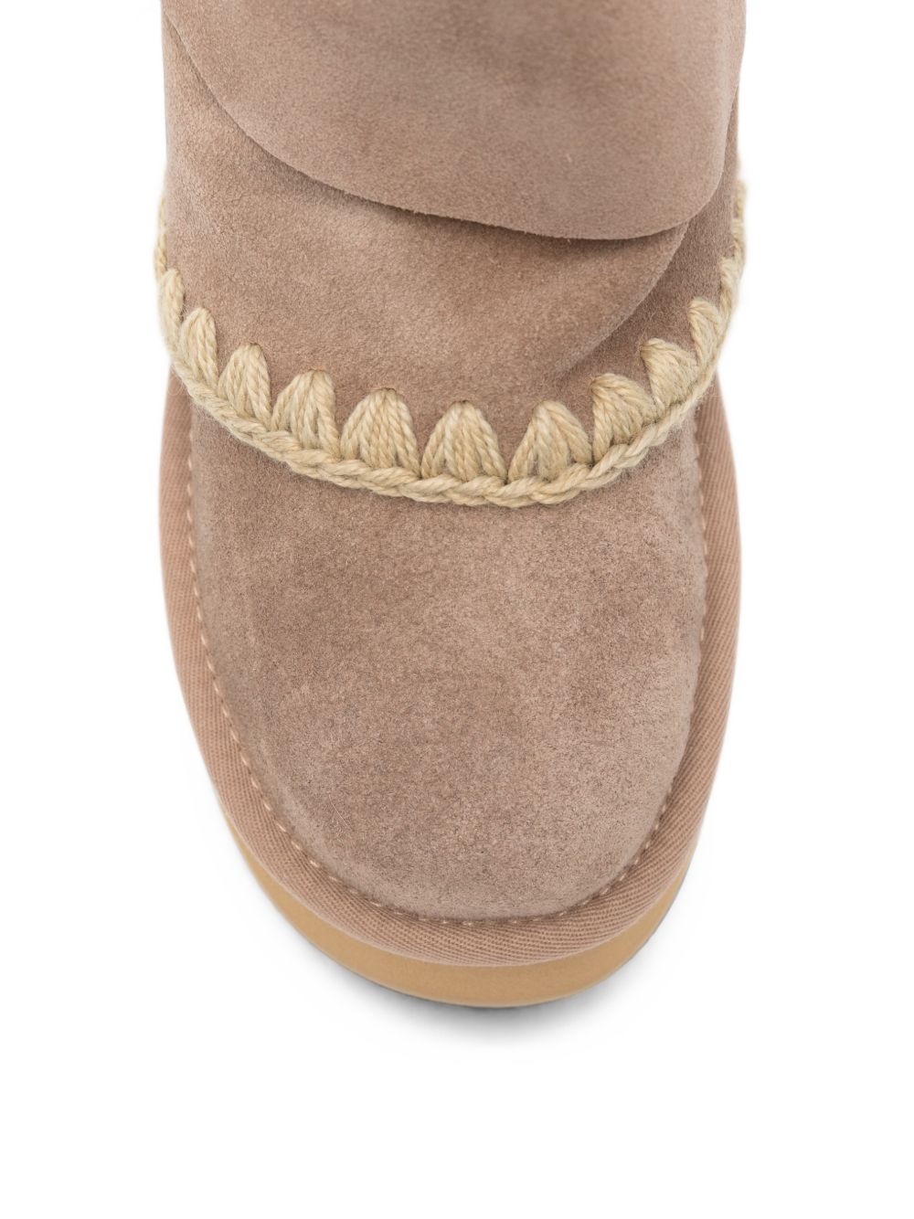 PLATFORM WOOL BOOTS