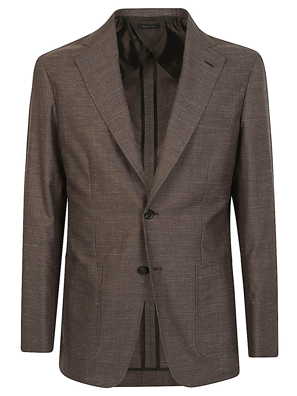 WOOL AND SILK SINGLE-BREASTED JACKET