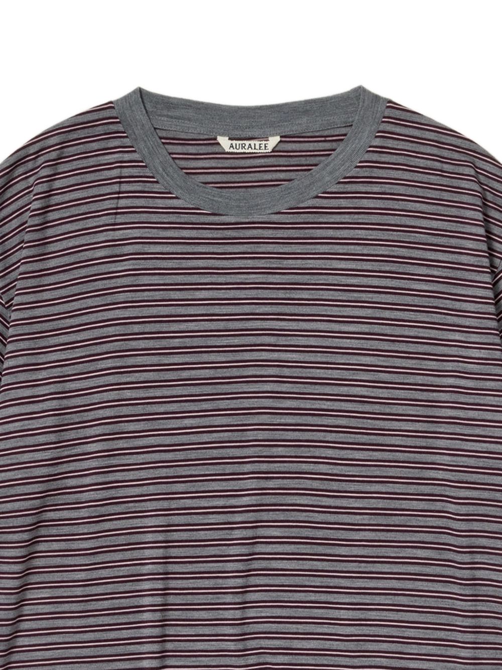 WOOL STRIPED T-SHIRT