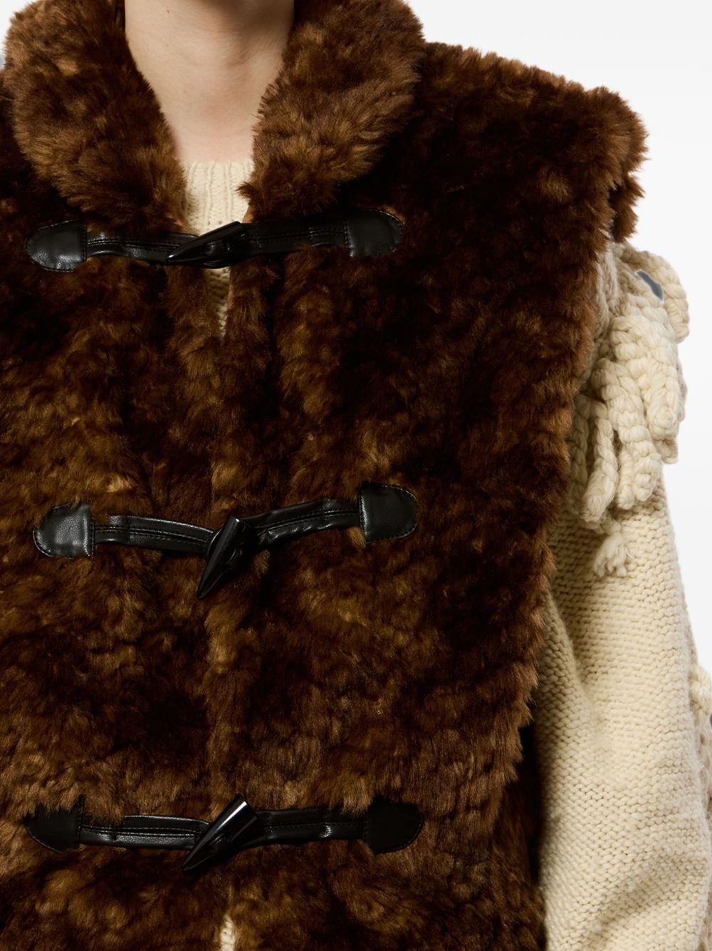 JOCYA FAUX FUR VEST