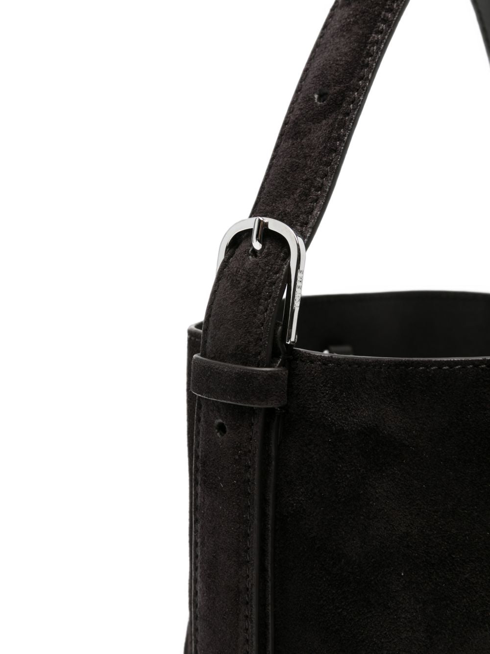 BELTED PETITE LEATHER TOTE BAG