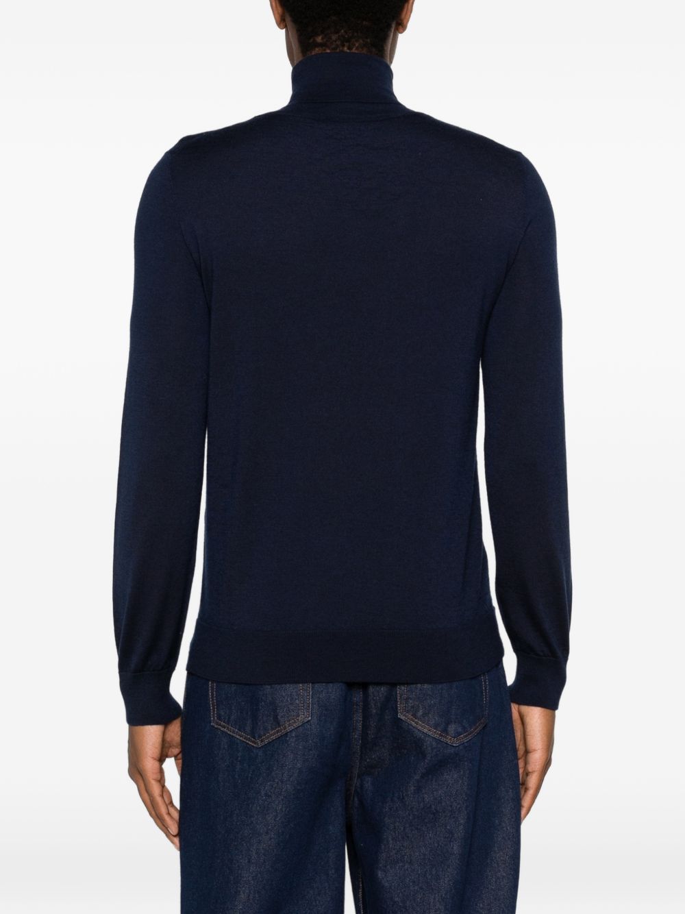 CASHMERE AND SILK TURTLE-NECK SWEATER