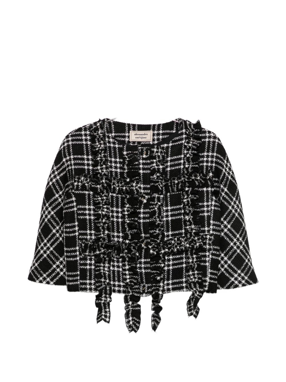 CHECKED SHORT JACKET