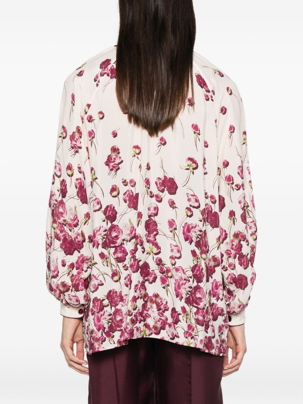 SILK BLEND PRINTED SHIRT