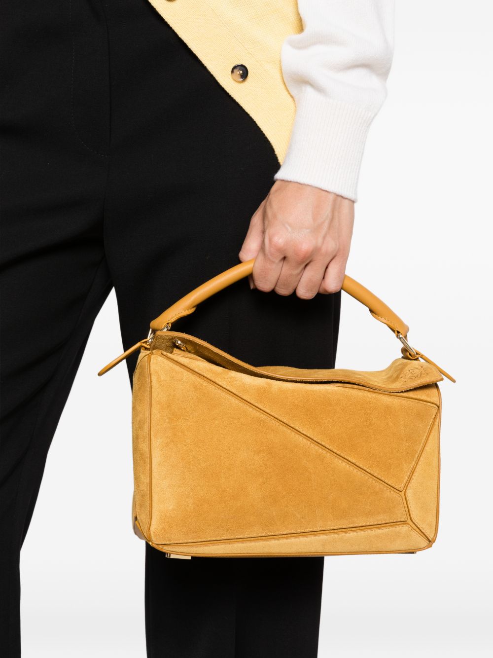 PUZZLE FEATHERLIGHT SMALL LEATHER HANDBAG