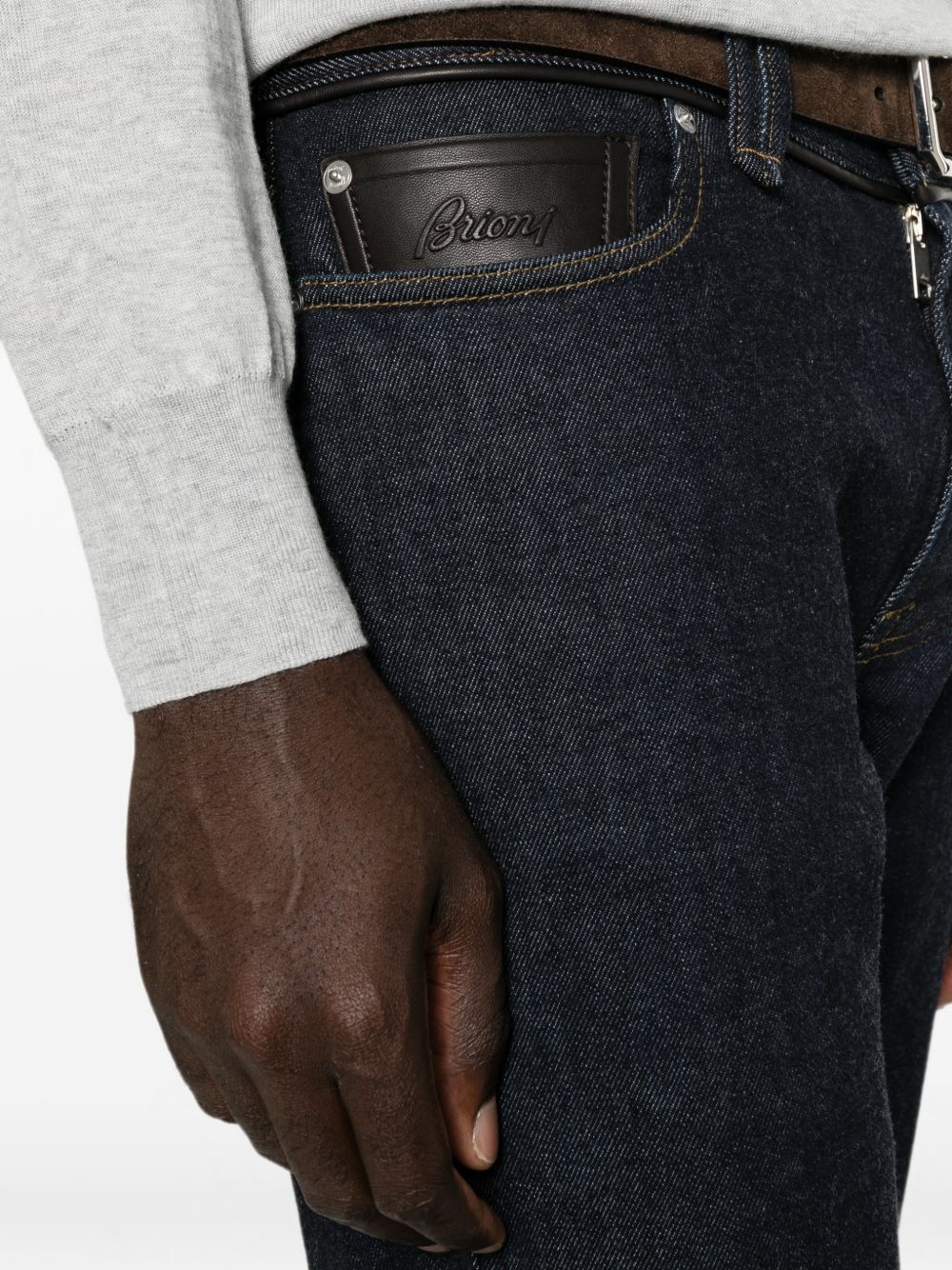 COTTON AND CASHMERE DENIM JEANS