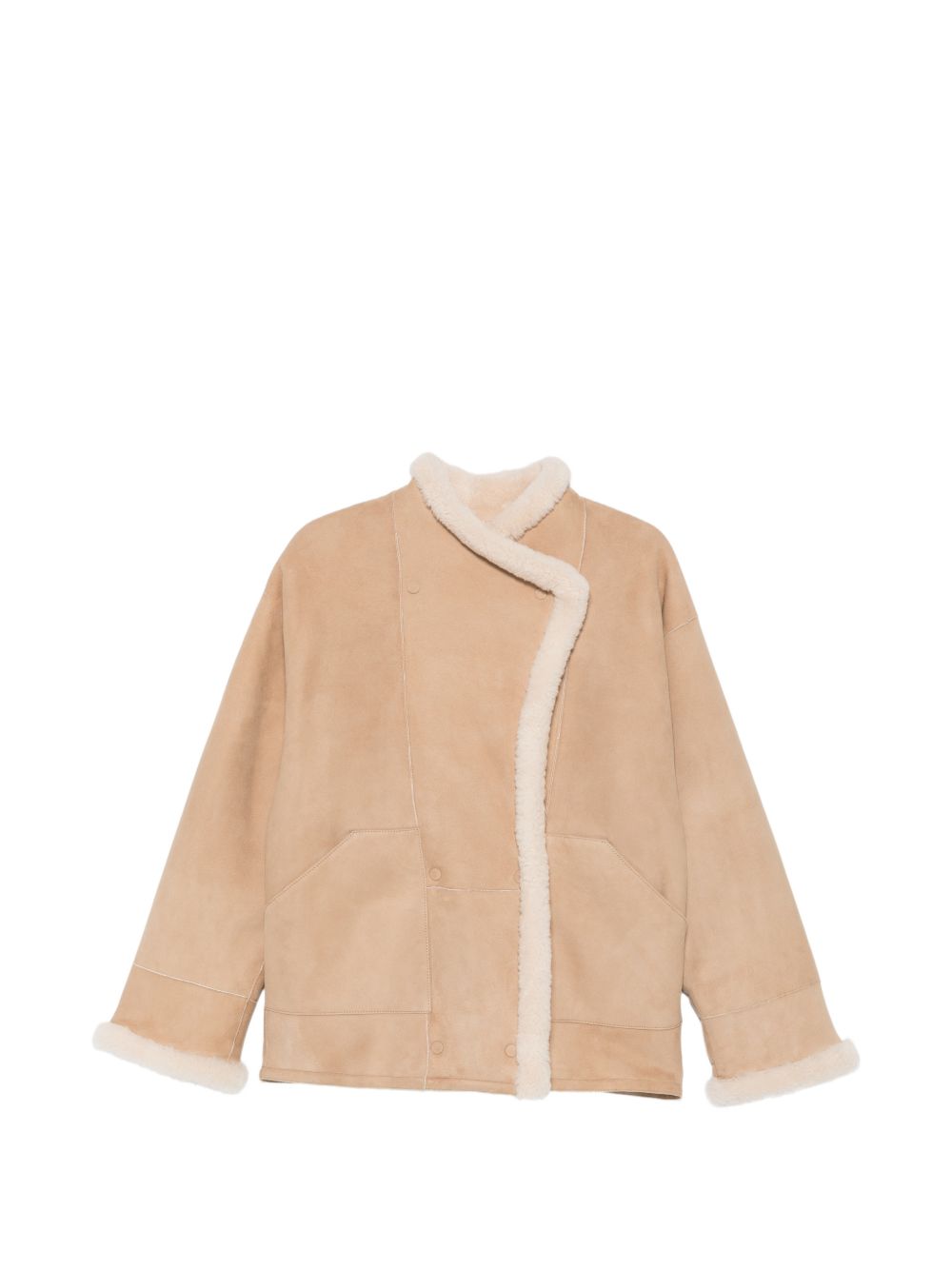 SHEARLING DOUBLE-BREASTED JACKET