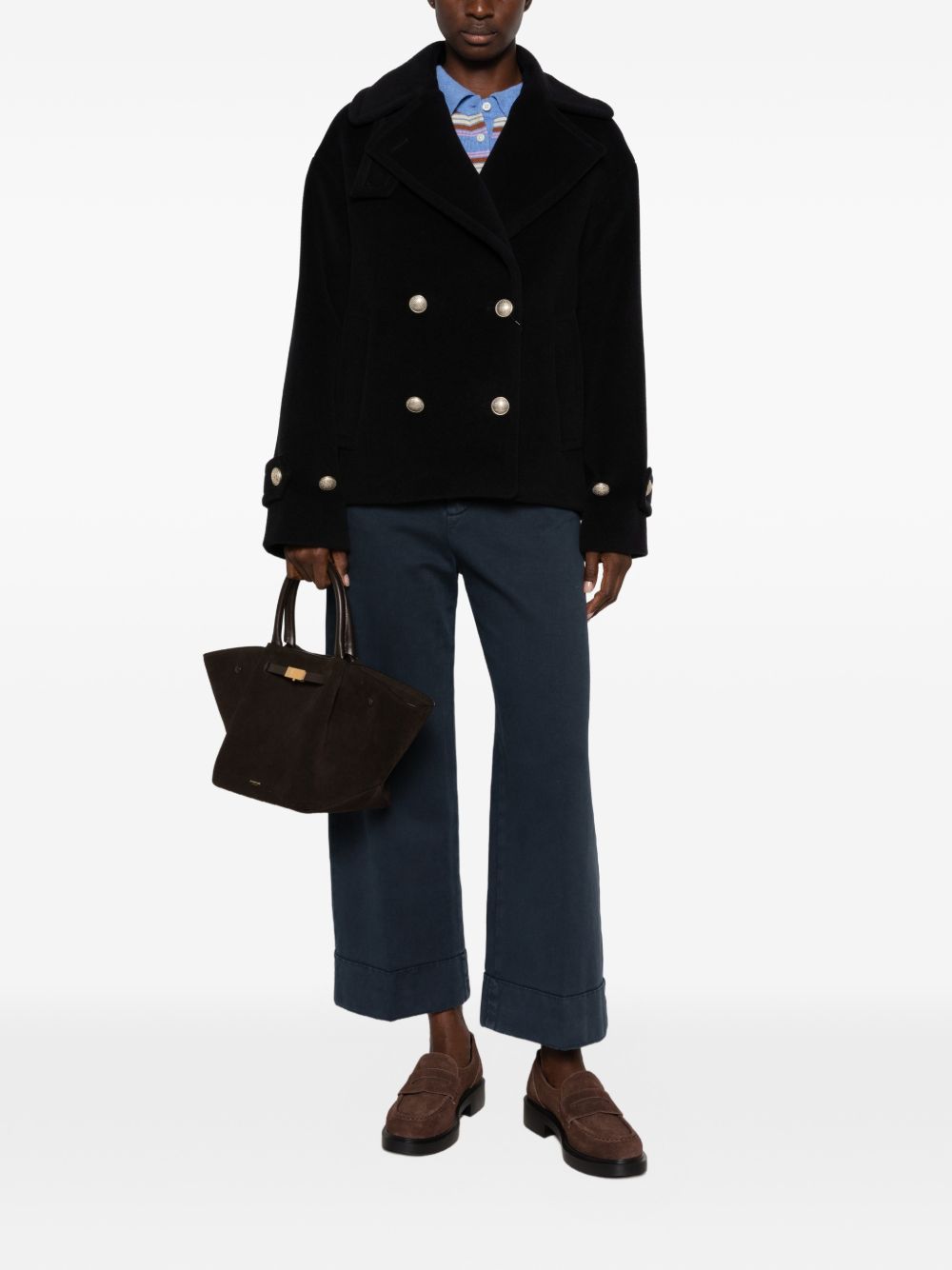 SHEILA WOOL DOUBLE-BREASTED COAT
