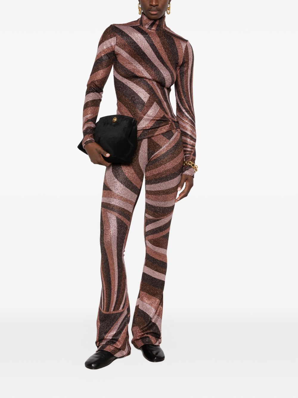 PRINTED SKINNY TROUSERS