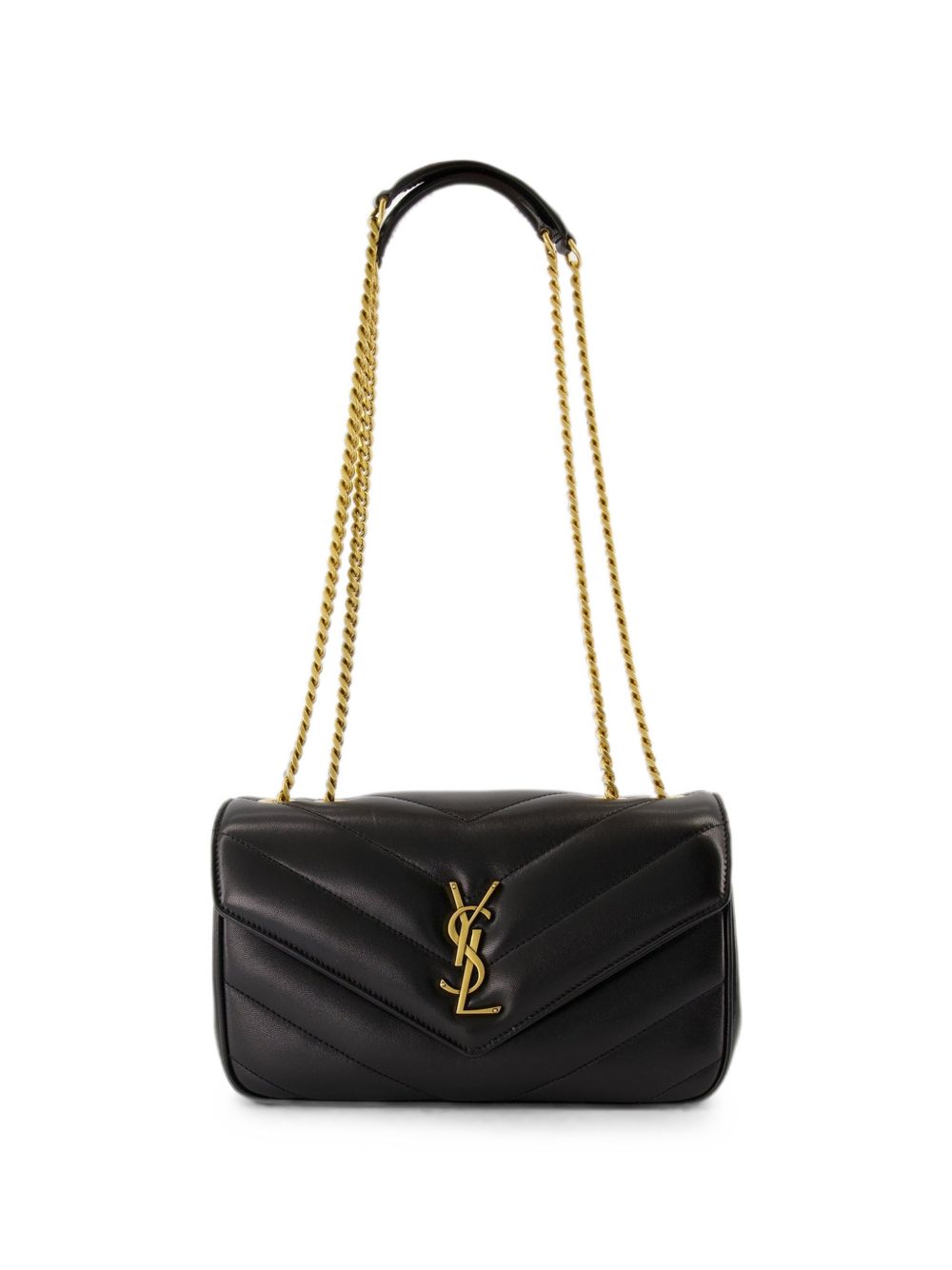 LOULOU SMALL SUEDE LEATHER SHOULDER BAG