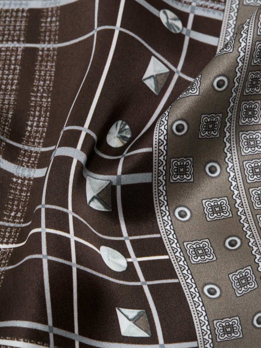 PRINTED SILK FOULARD