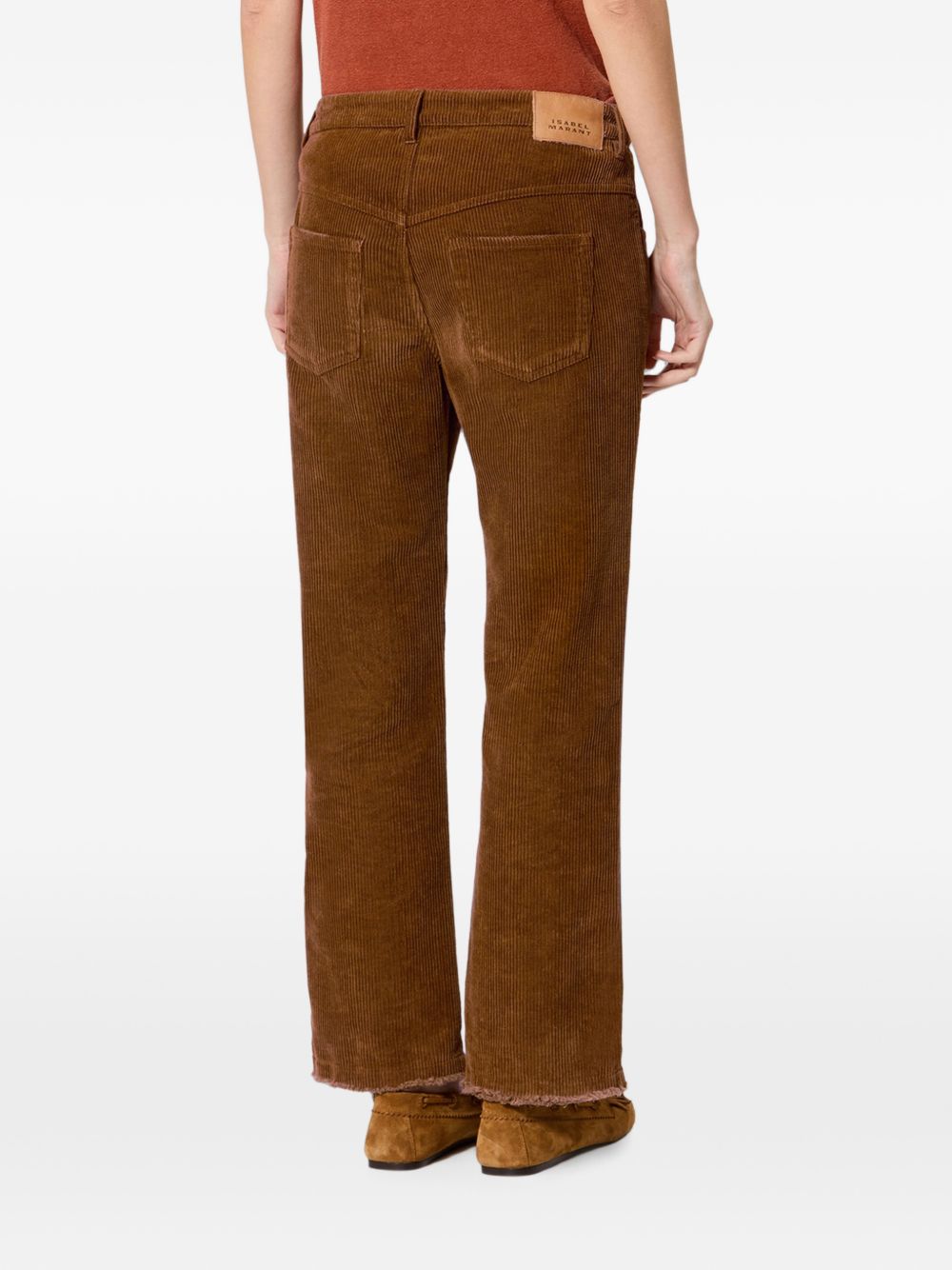 RUTHIE COTTON AND BLEND TROUSERS