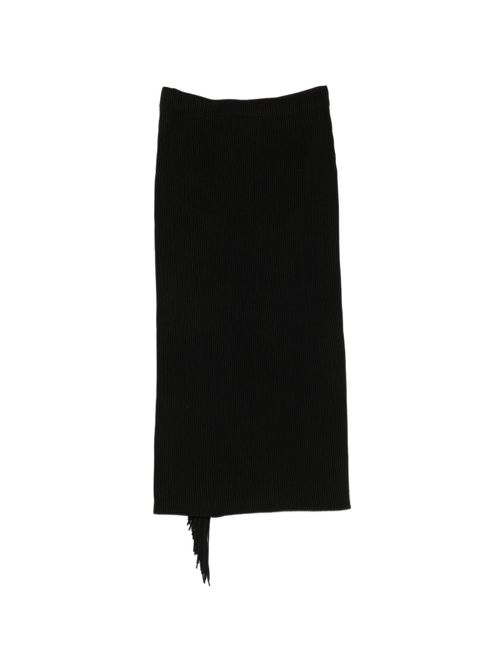 FRINGED MIDI SKIRT