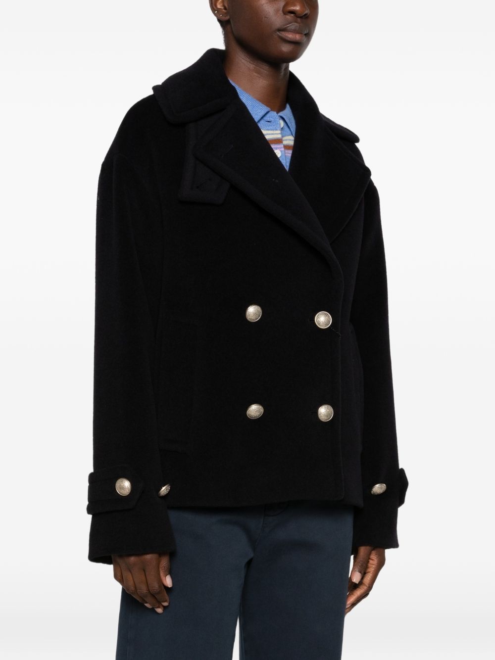 SHEILA WOOL DOUBLE-BREASTED COAT