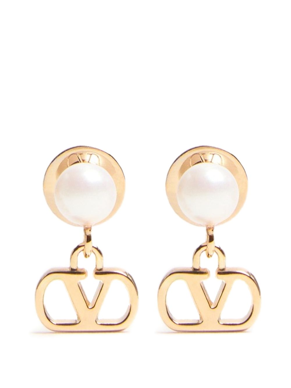 VLOGO SIGNATURE PEARL EARRINGS