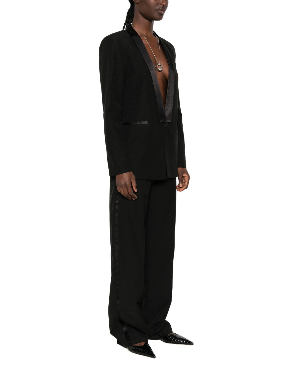 WOOL BLEND SMOKING JACKET