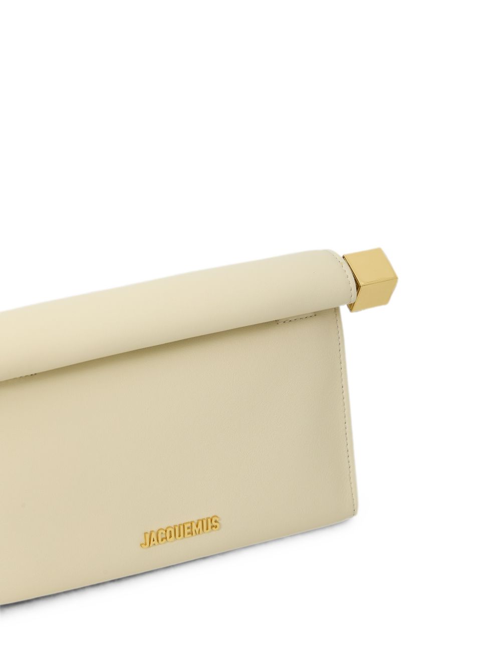 LE SAC ROND CARRE LEATHER CLUTCH