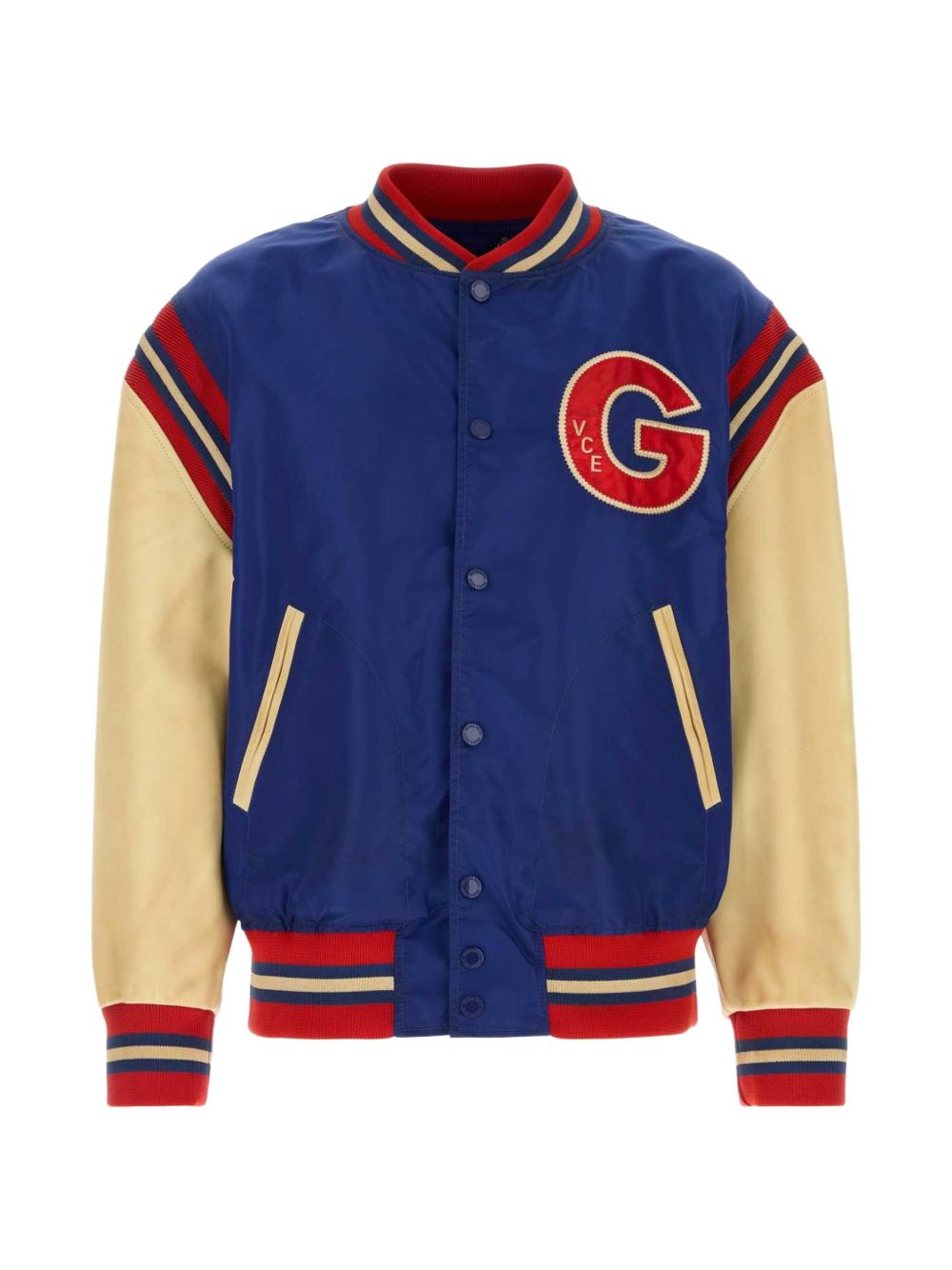 PATCH DETAIL NYLON BOMBER JACKET