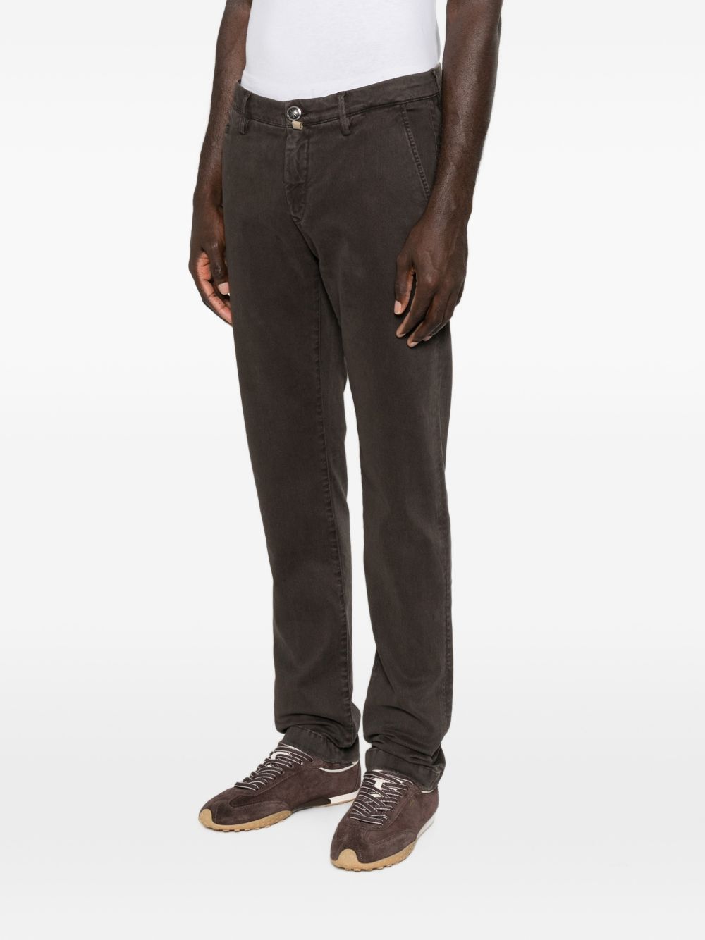 SLIM FIT COTTON TROUSERS