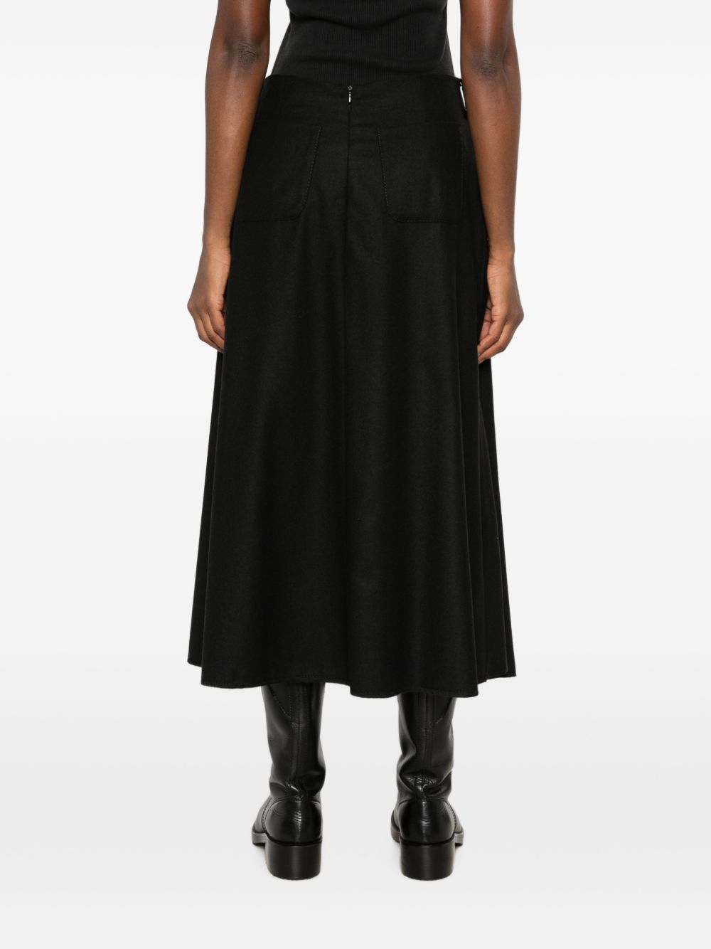 WOOL LONG SKIRT