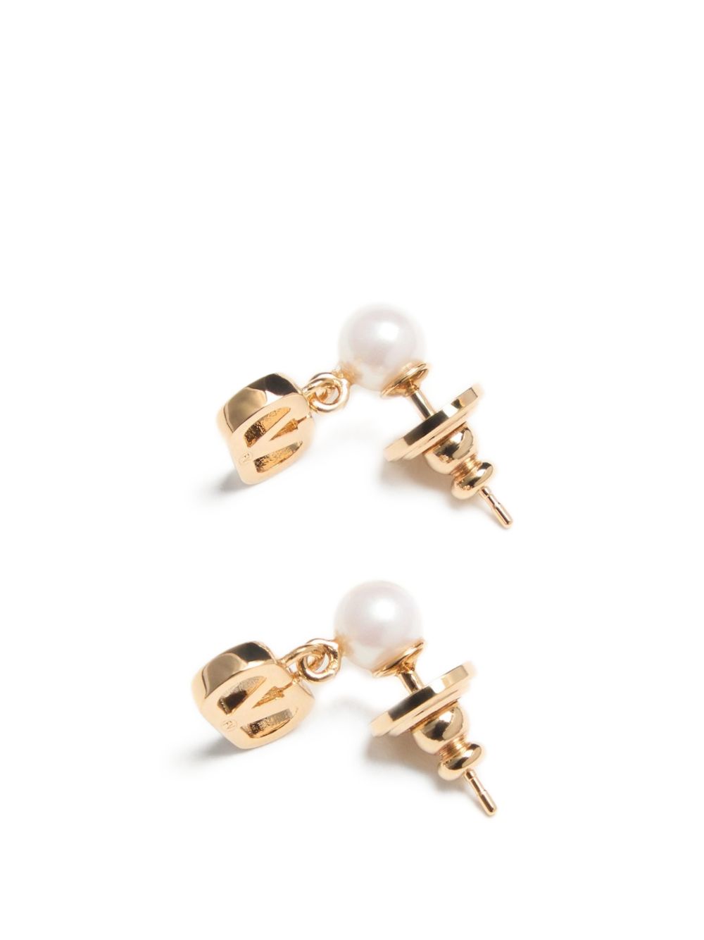 VLOGO SIGNATURE PEARL EARRINGS