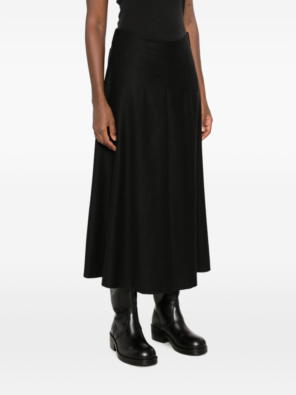 WOOL LONG SKIRT