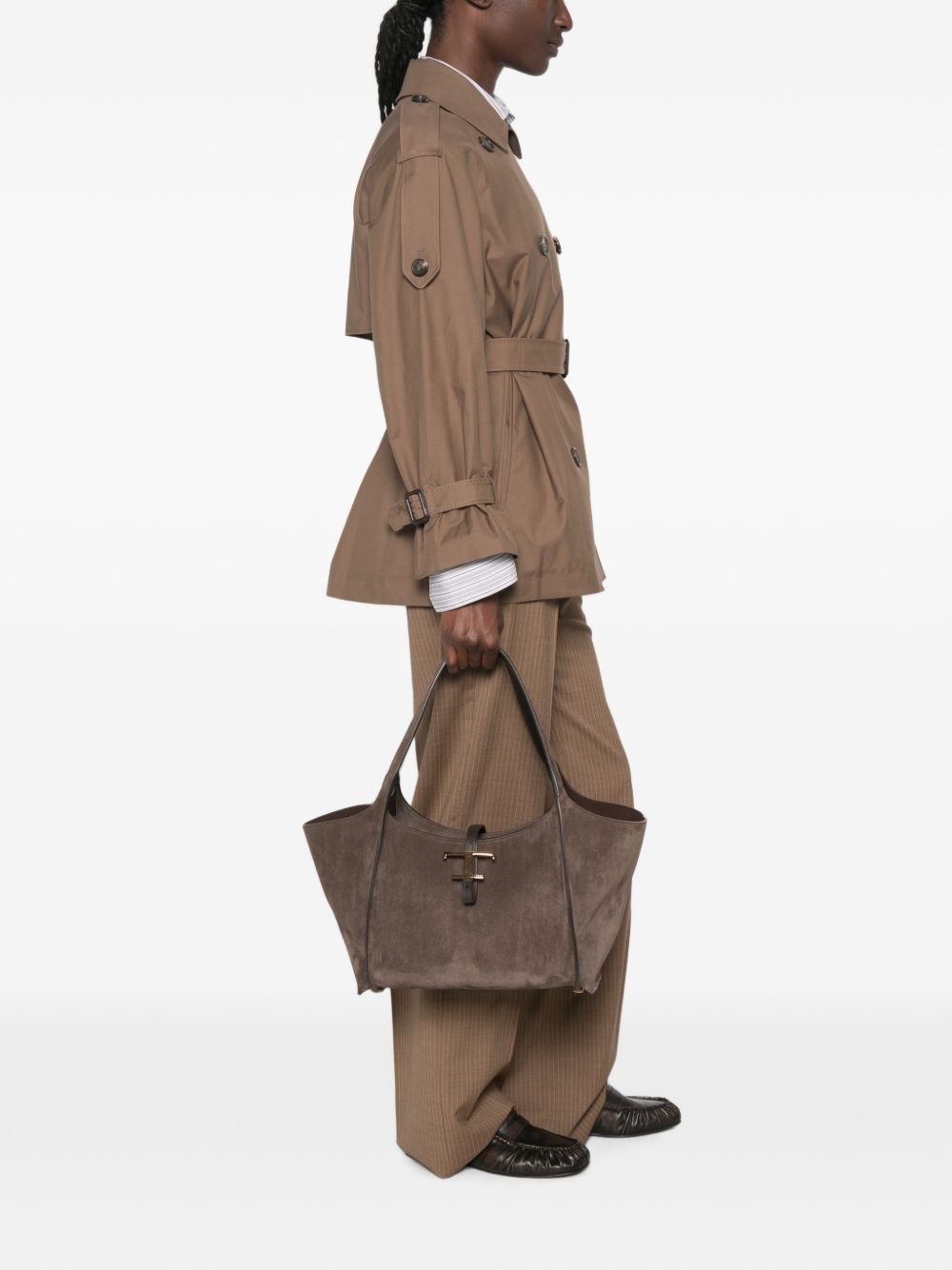 T-TIMELESS SMALL LEATHER TOTE BAG