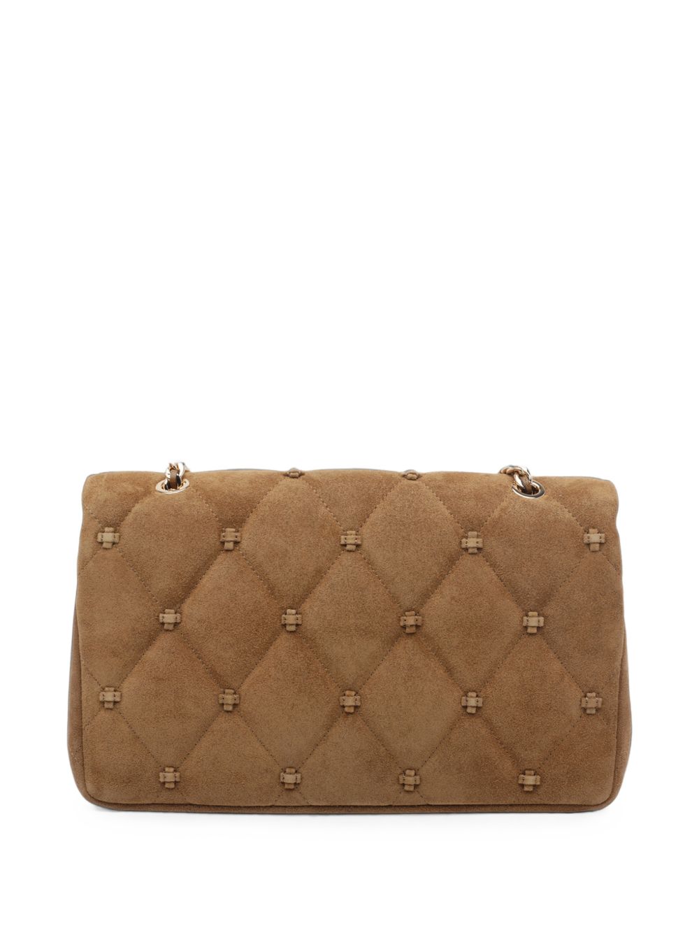 ROMY KNOT SUEDE LEATHER SHOULDER BAG