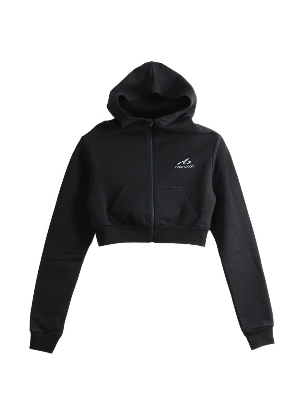 COTTON CROPPED SWEATSHIRT