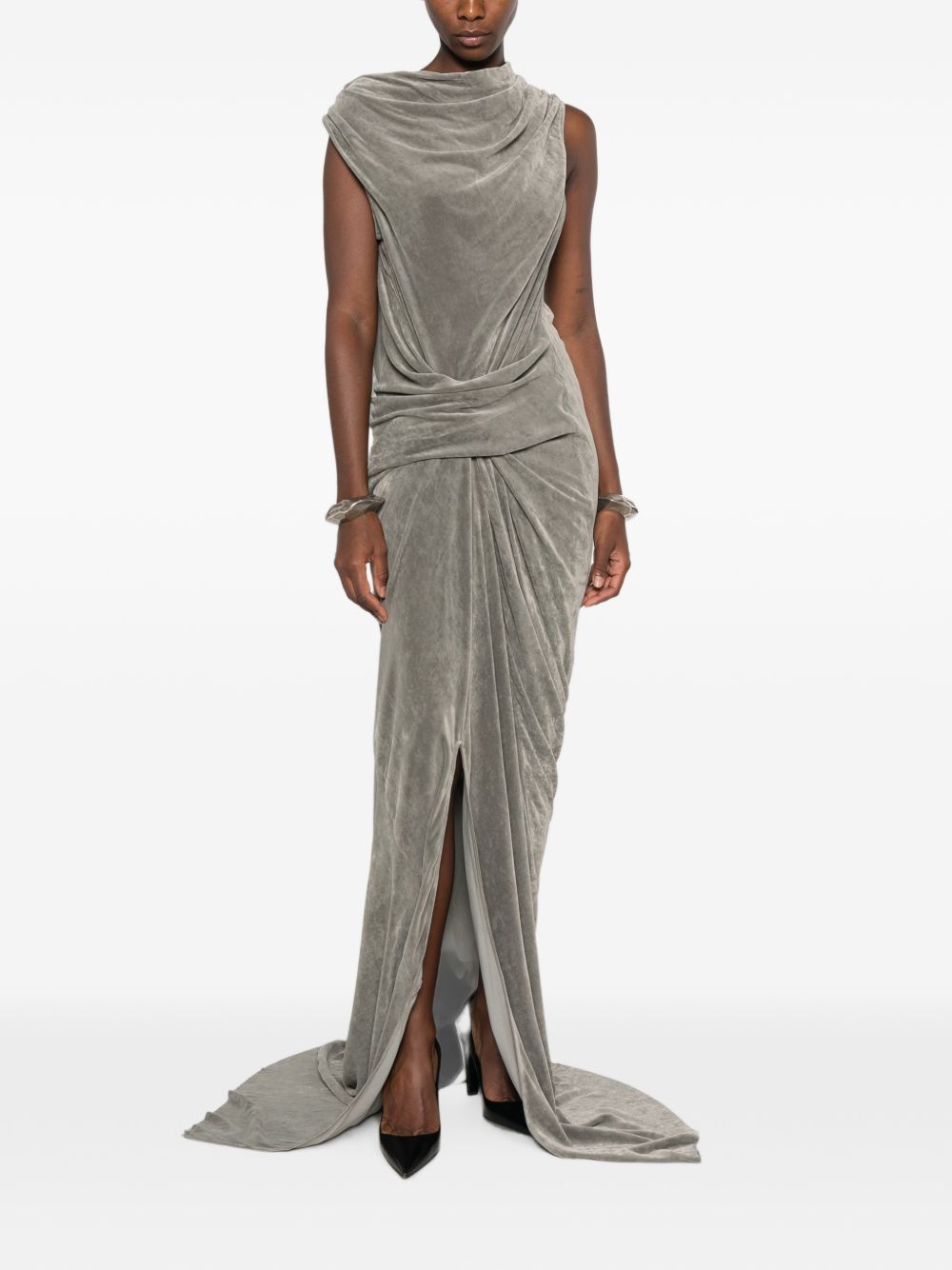 DRAPED MAXI DRESS