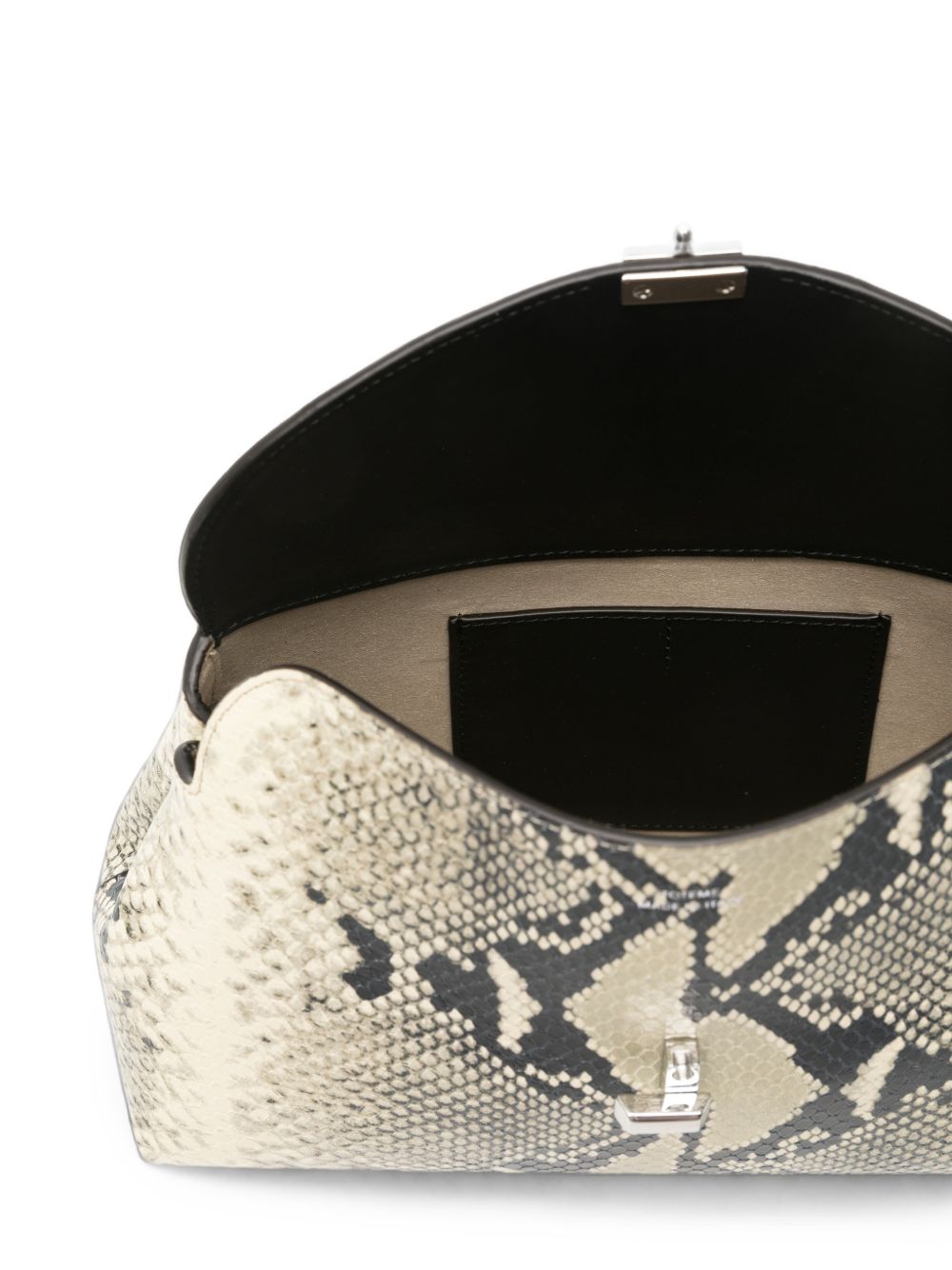 T-LOCK LEATHER CLUTCH