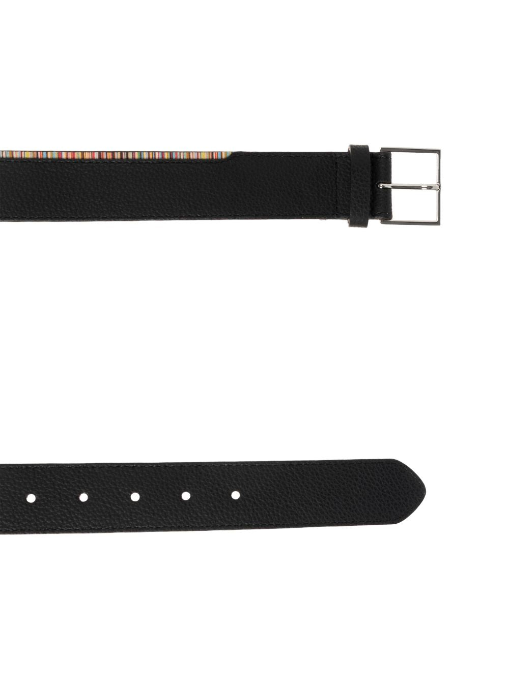 SIGNATURE STRIPE LEATHER BELT