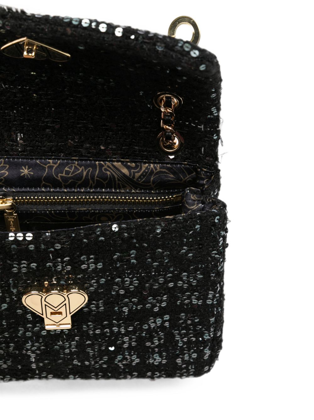 WOOL BLEND SHOULDER BAG