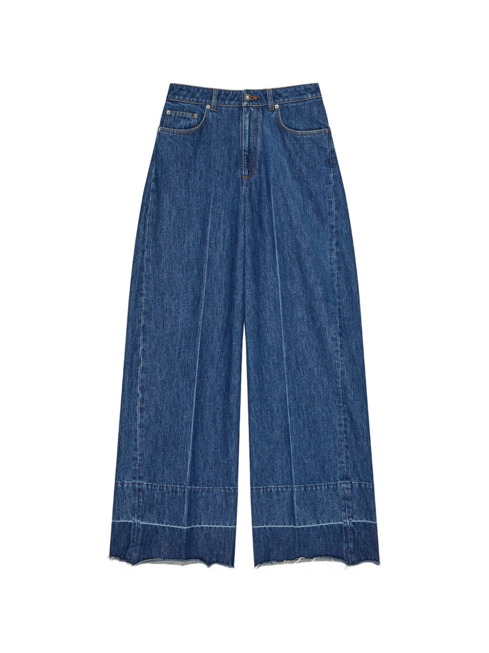 WIDE-LEG DENIM COTTON JEANS