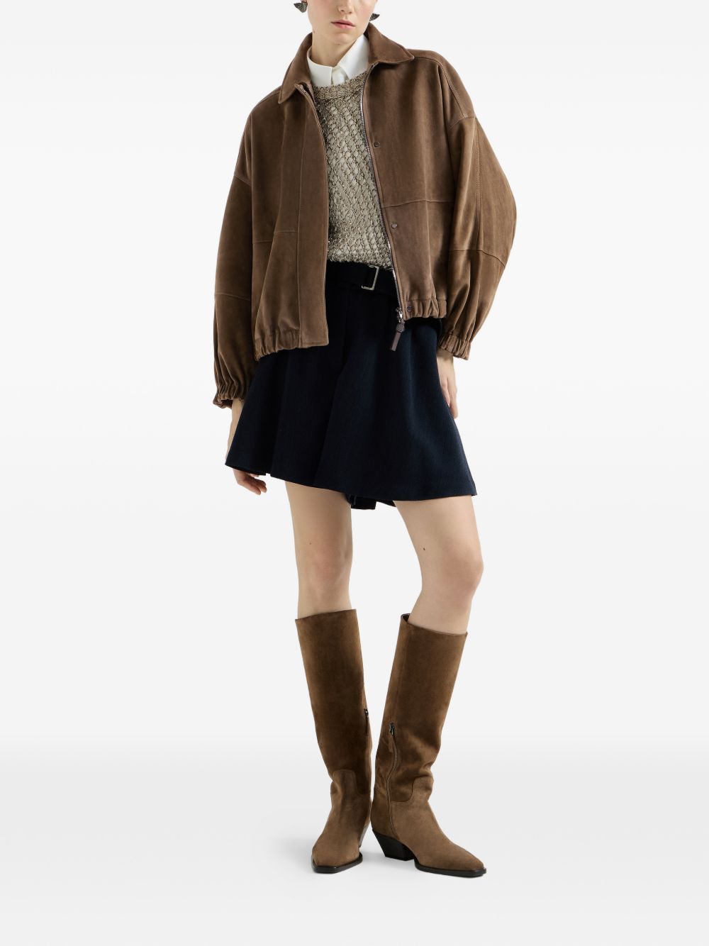 WOOL AND SILK CREWNECK SWEATER