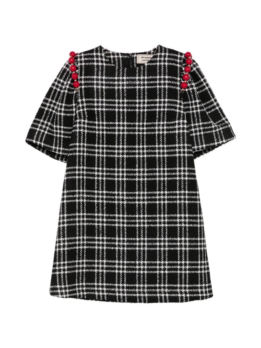 CHECKED SHORT DRESS