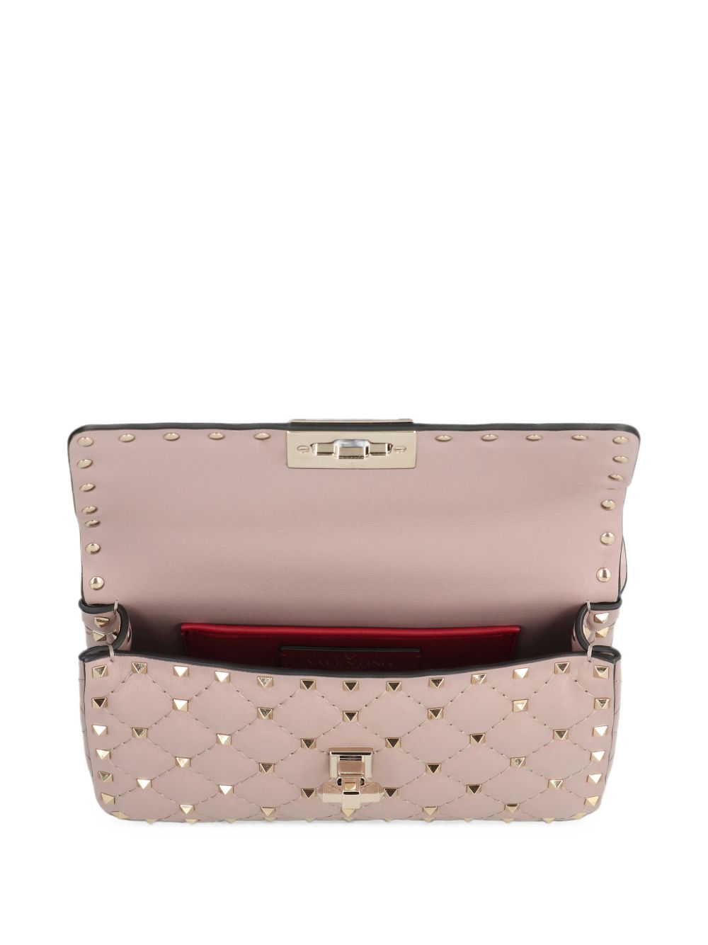 ROCKSTUD SPIKE SMALL LEATHER SHOULDER BAG