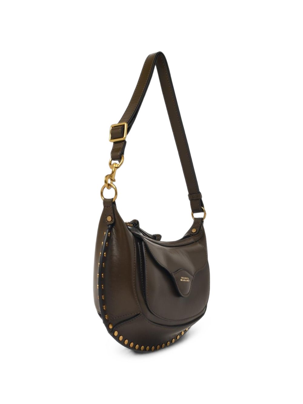 MOON POCKET LEATHER SHOULDER BAG