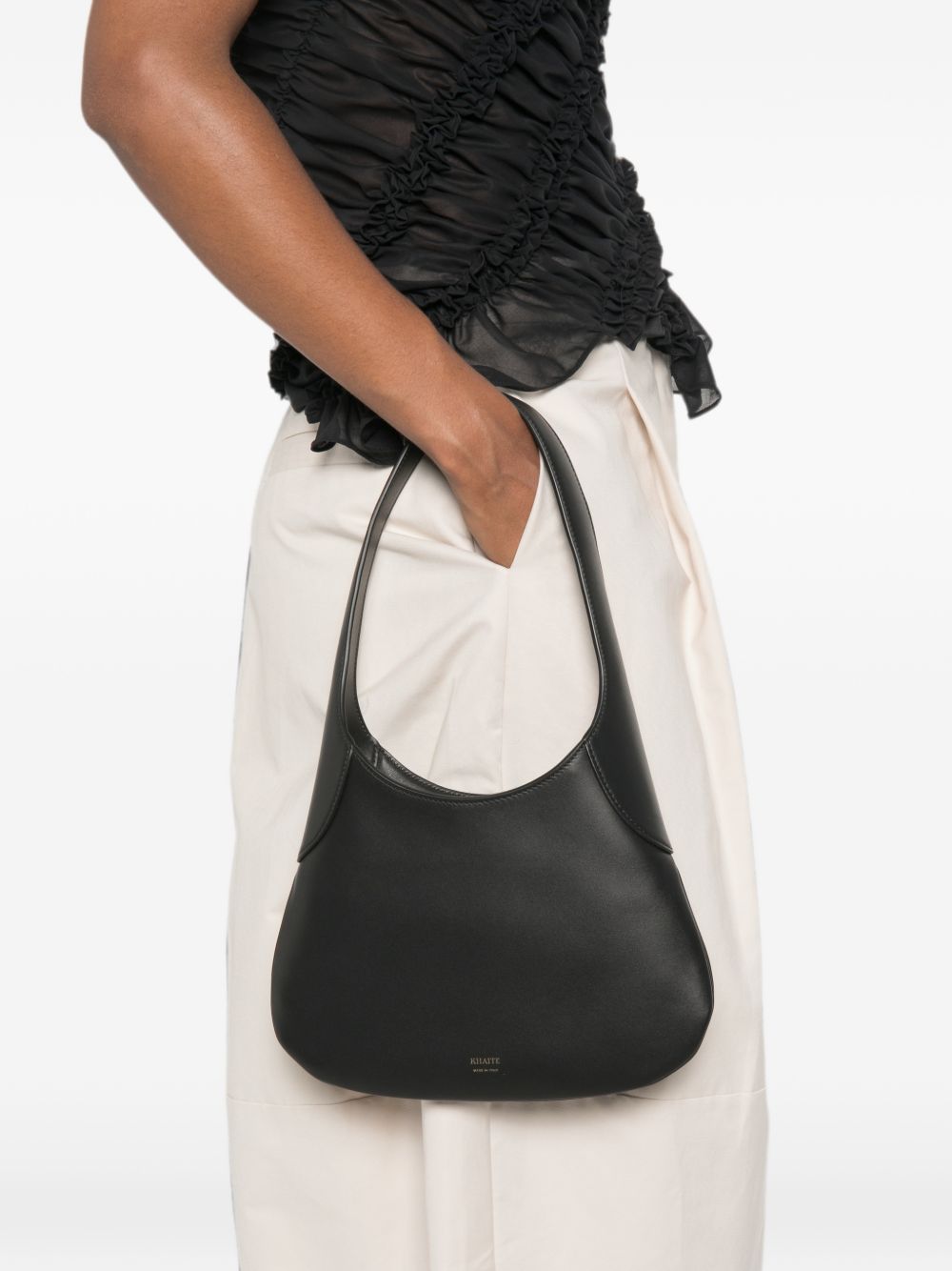 JOAN SMALL LEATHER HOBO BAG