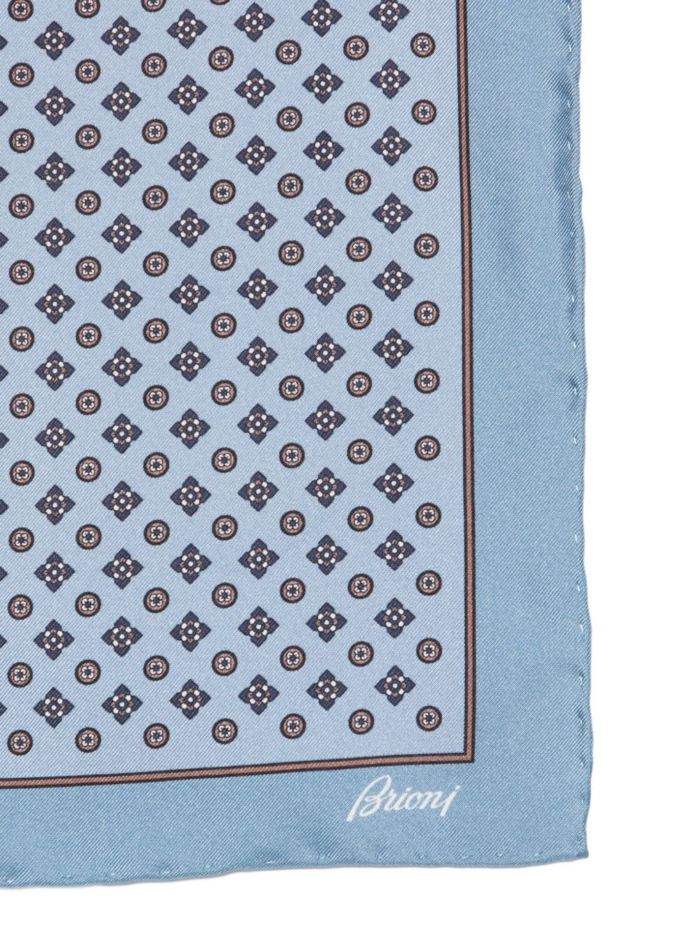 PRINTED SILK POCKET SQUARE