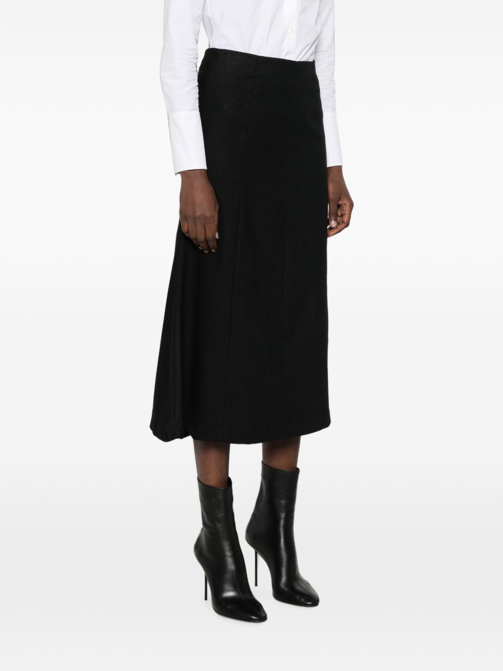 ERICA WOOL BLEND MIDI SKIRT