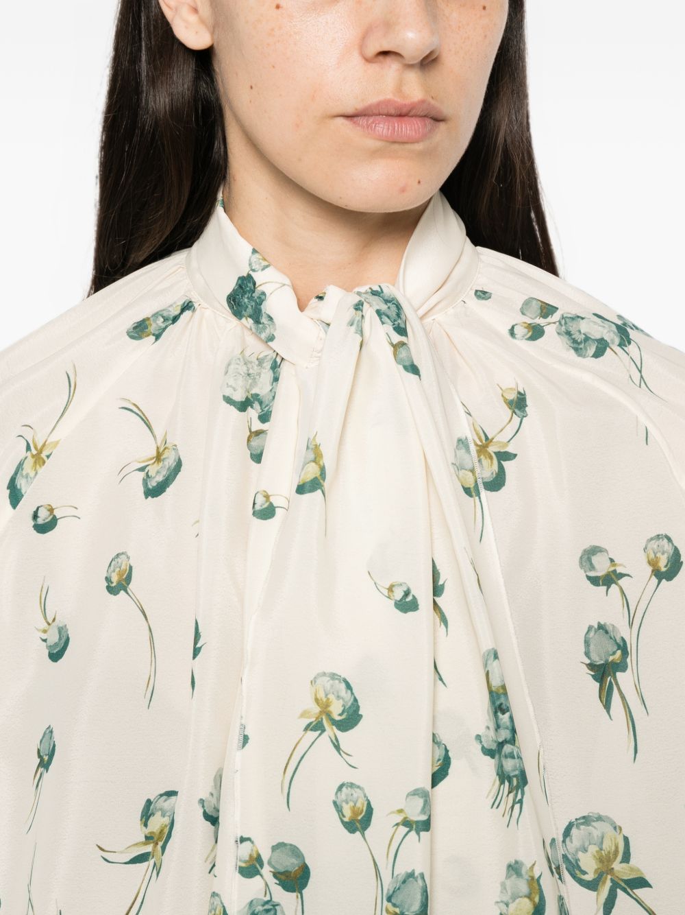 SILK BLEND PRINTED SHIRT