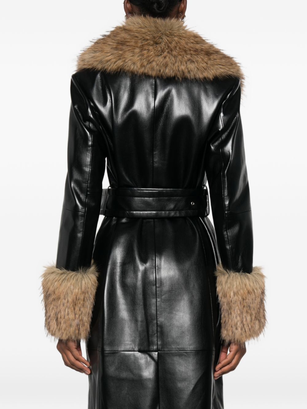 ESTELLA FAUX LEATHER COAT