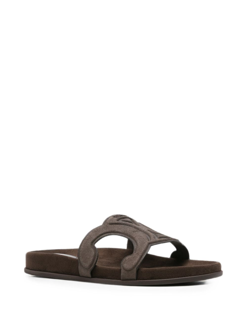 TRIOMPHE SUEDE LEATHER SANDALS