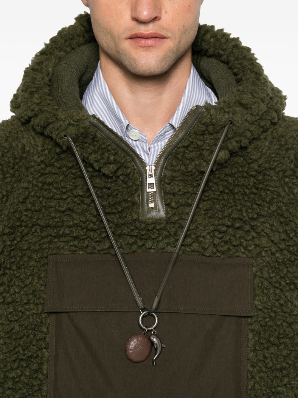WOOL BLEND BLOUSON JACKET